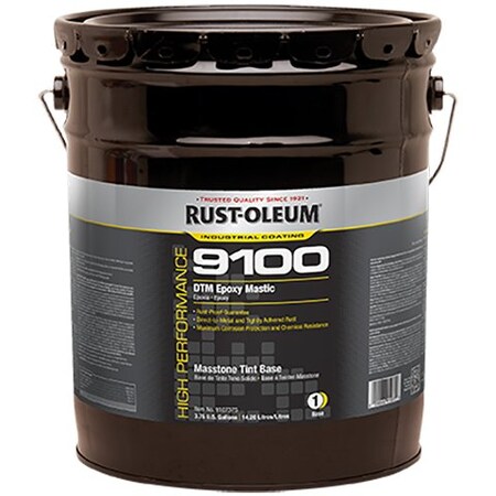 Rust-Oleum High Performance - 9100 System DTM Epoxy Mastic - Tint Bases - 5 Gallon - Masstone 9107375